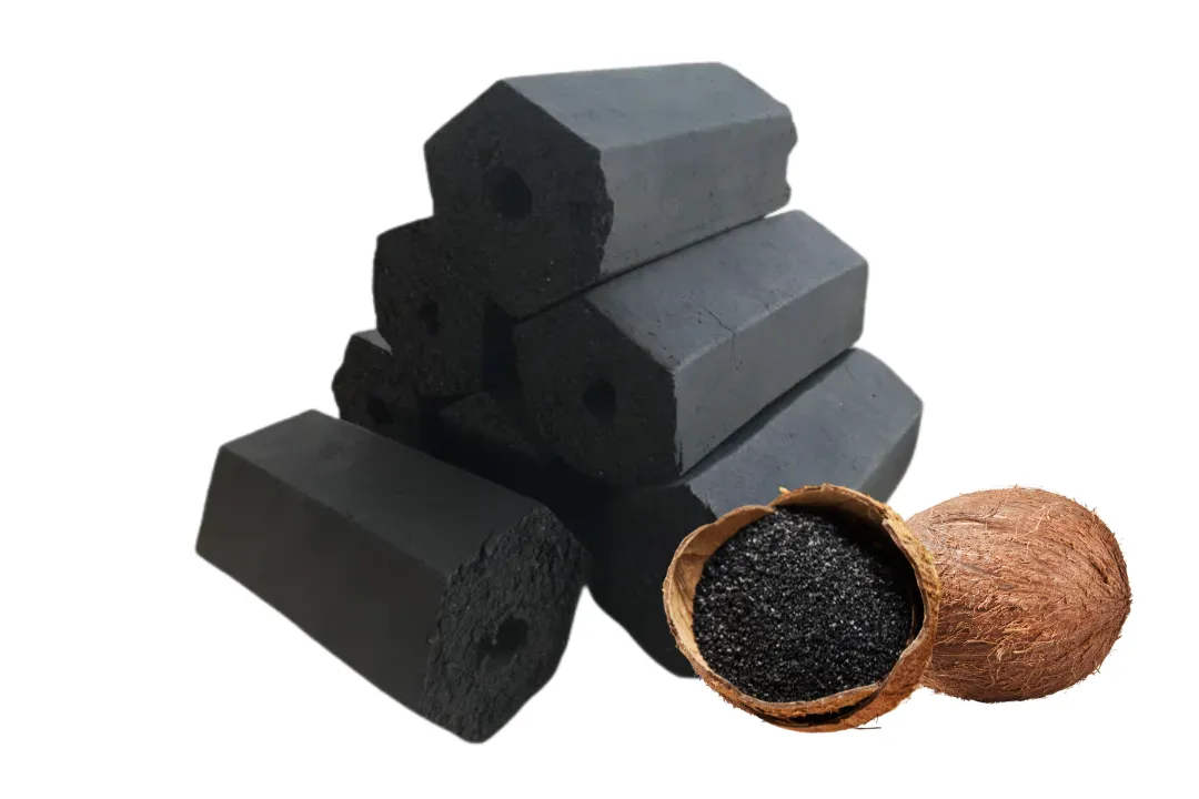 Coconut shell bbq briquettes