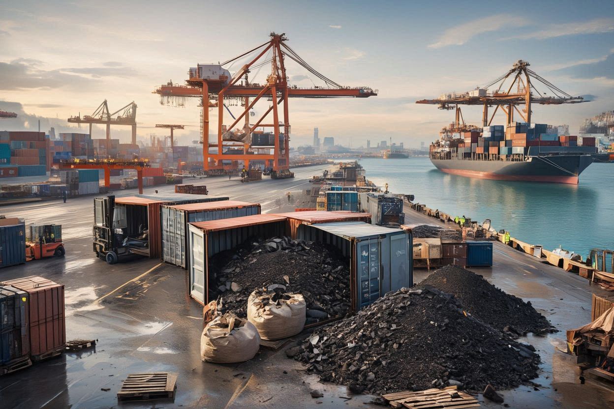 coconut shell charcoal processing facility