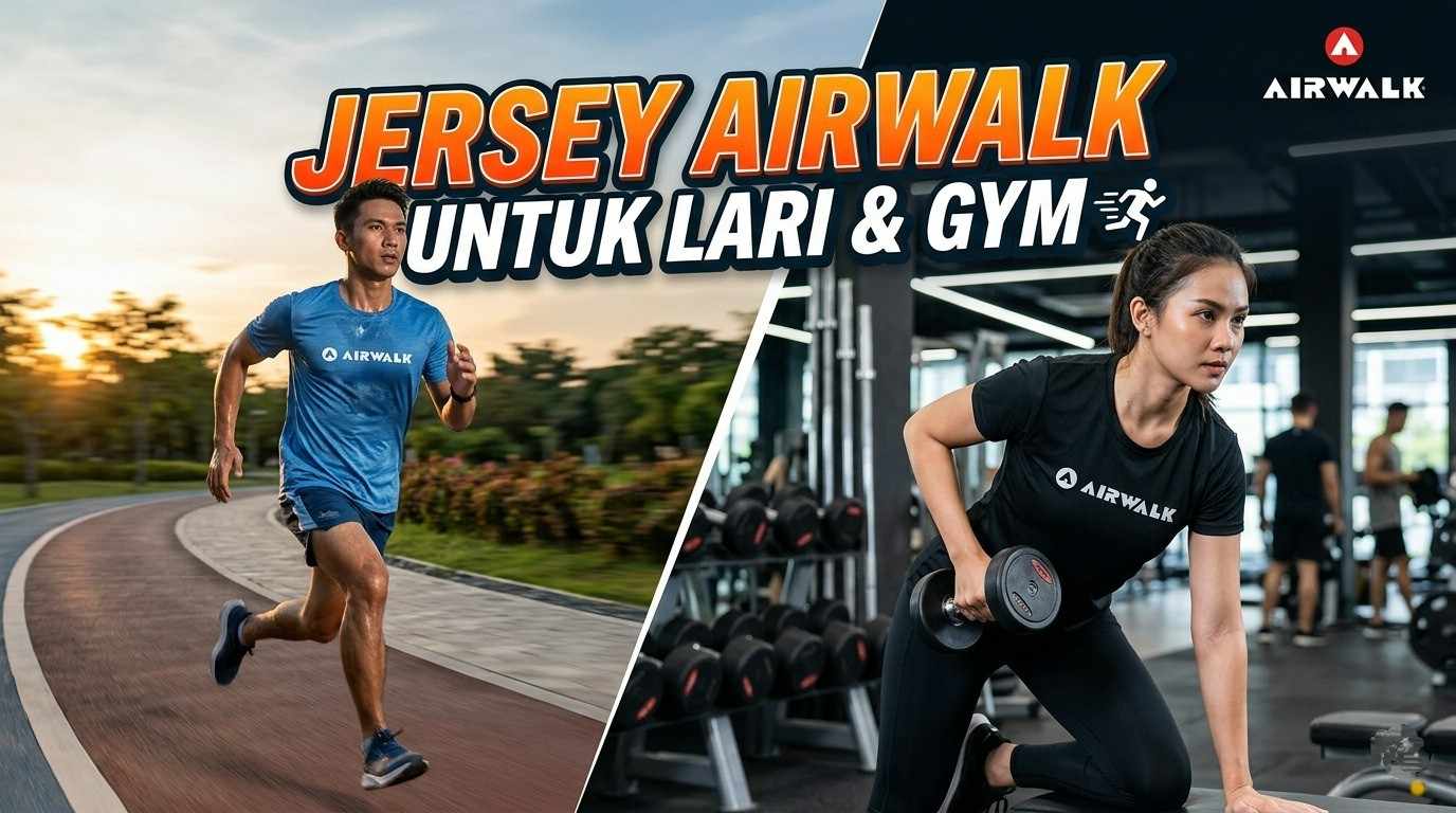 jersey airwalk untuk olahraga lari dan gym